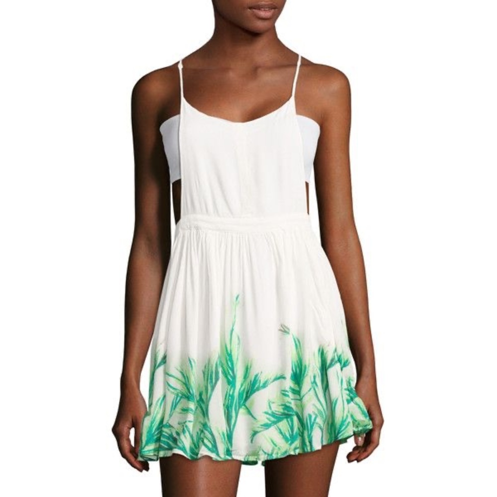 NWT Free People Tropical Oasis White Dress Size Small